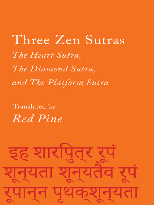 Title details for Three Zen Sutras by Red Pine - Available